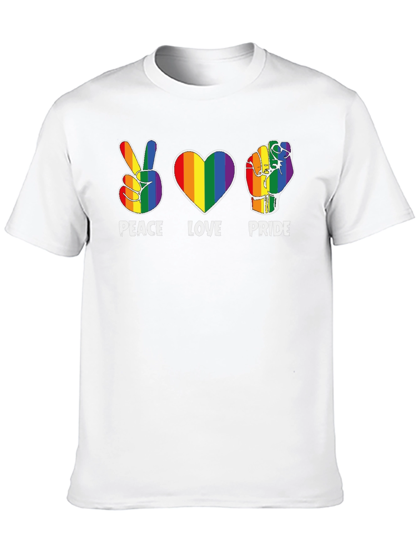 Peace Love Pride Rainbow T-Shirt