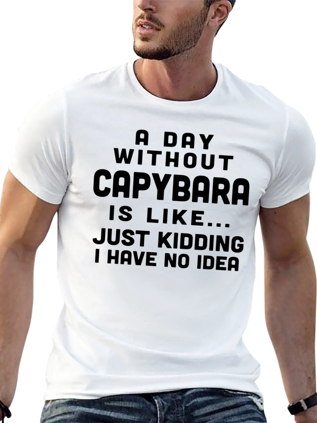 Funny Capybara T-Shirt - No Idea