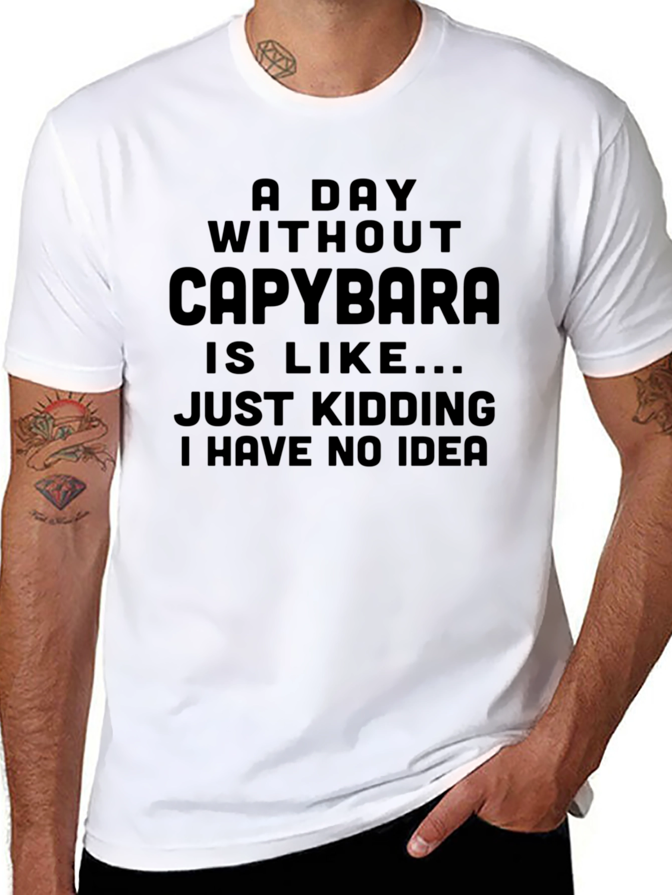 Funny Capybara T-Shirt - No Idea