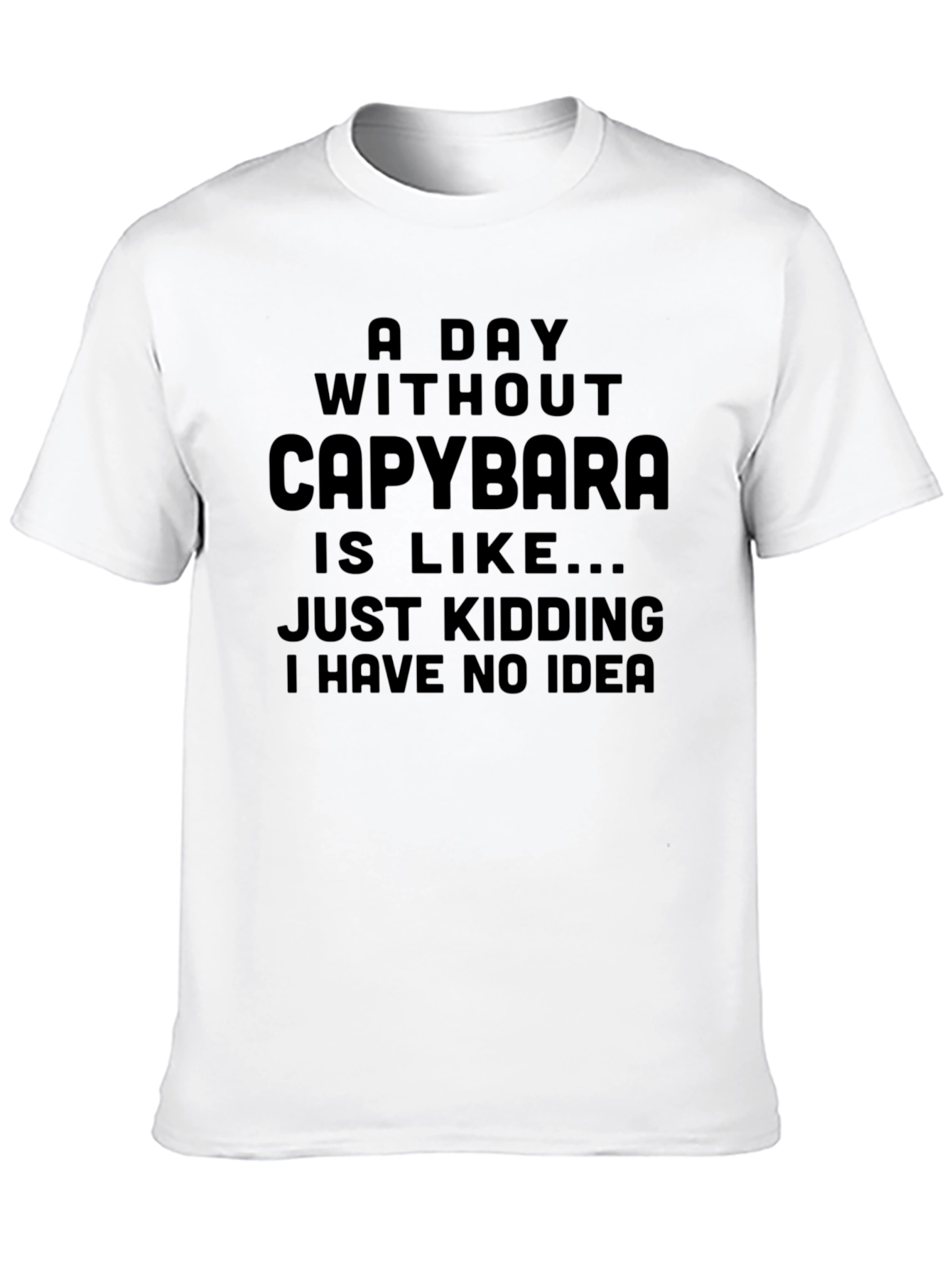 Funny Capybara T-Shirt - No Idea