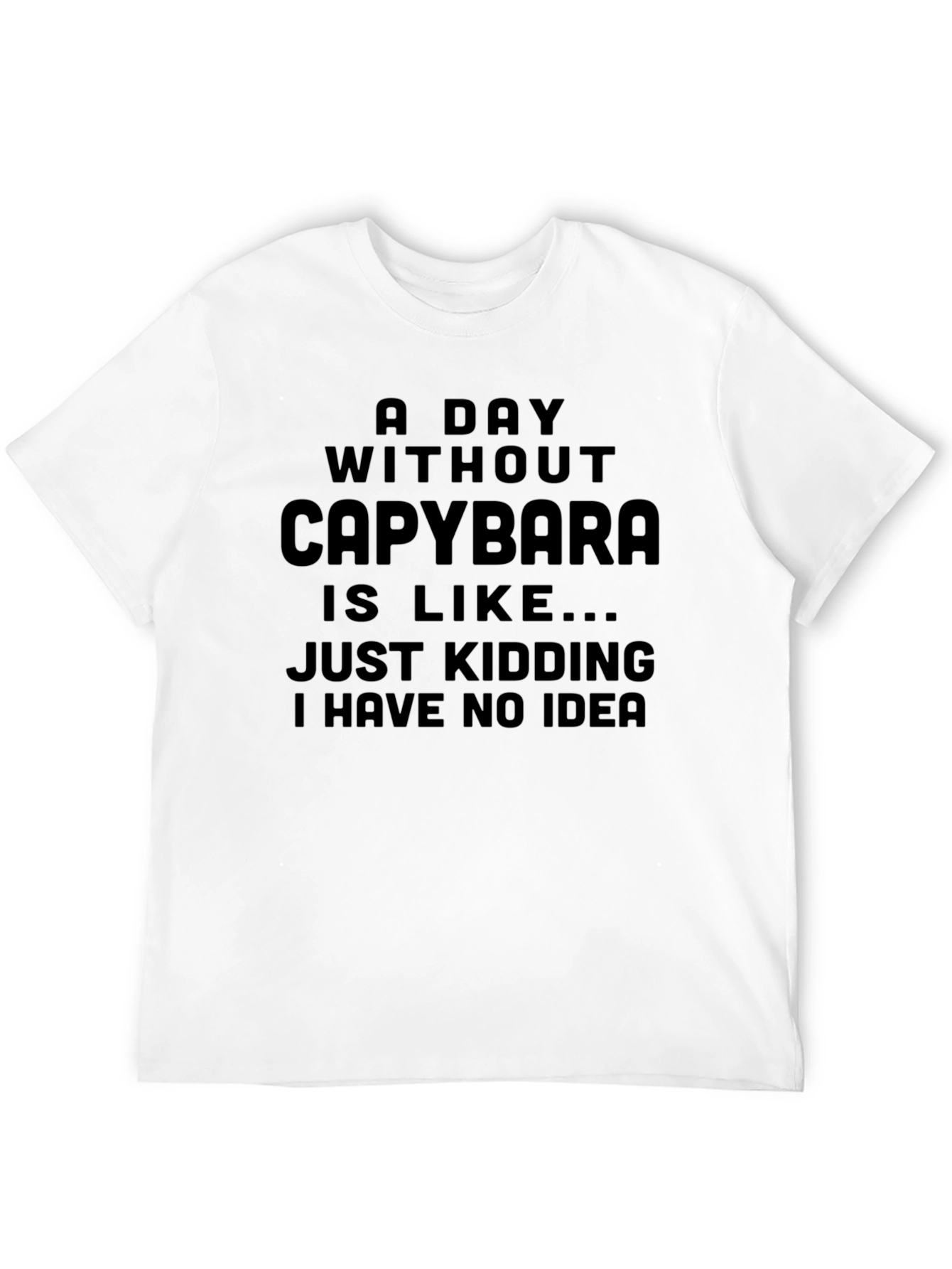 Funny Capybara T-Shirt - No Idea