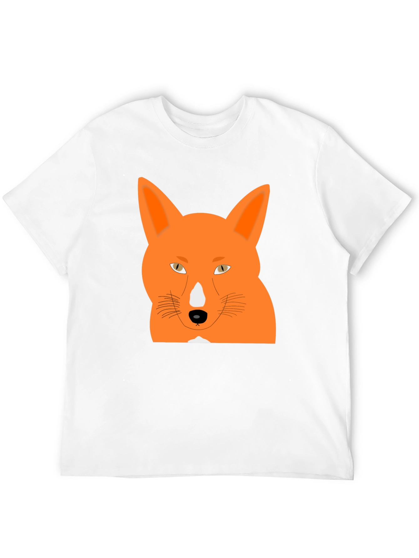 Cool Fox Graphic Tee - Black Cotton T-Shirt