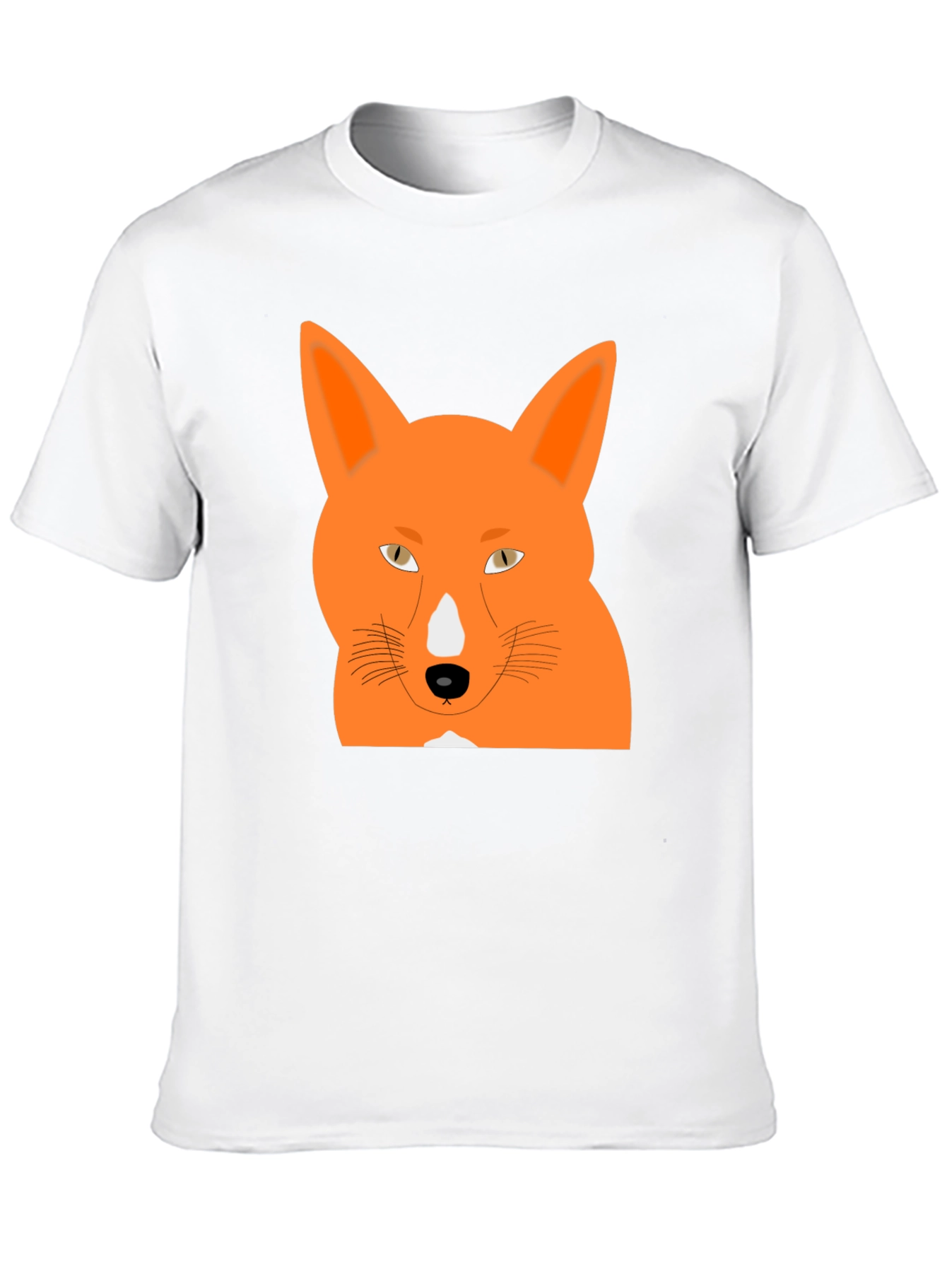 Cool Fox Graphic Tee - Black Cotton T-Shirt