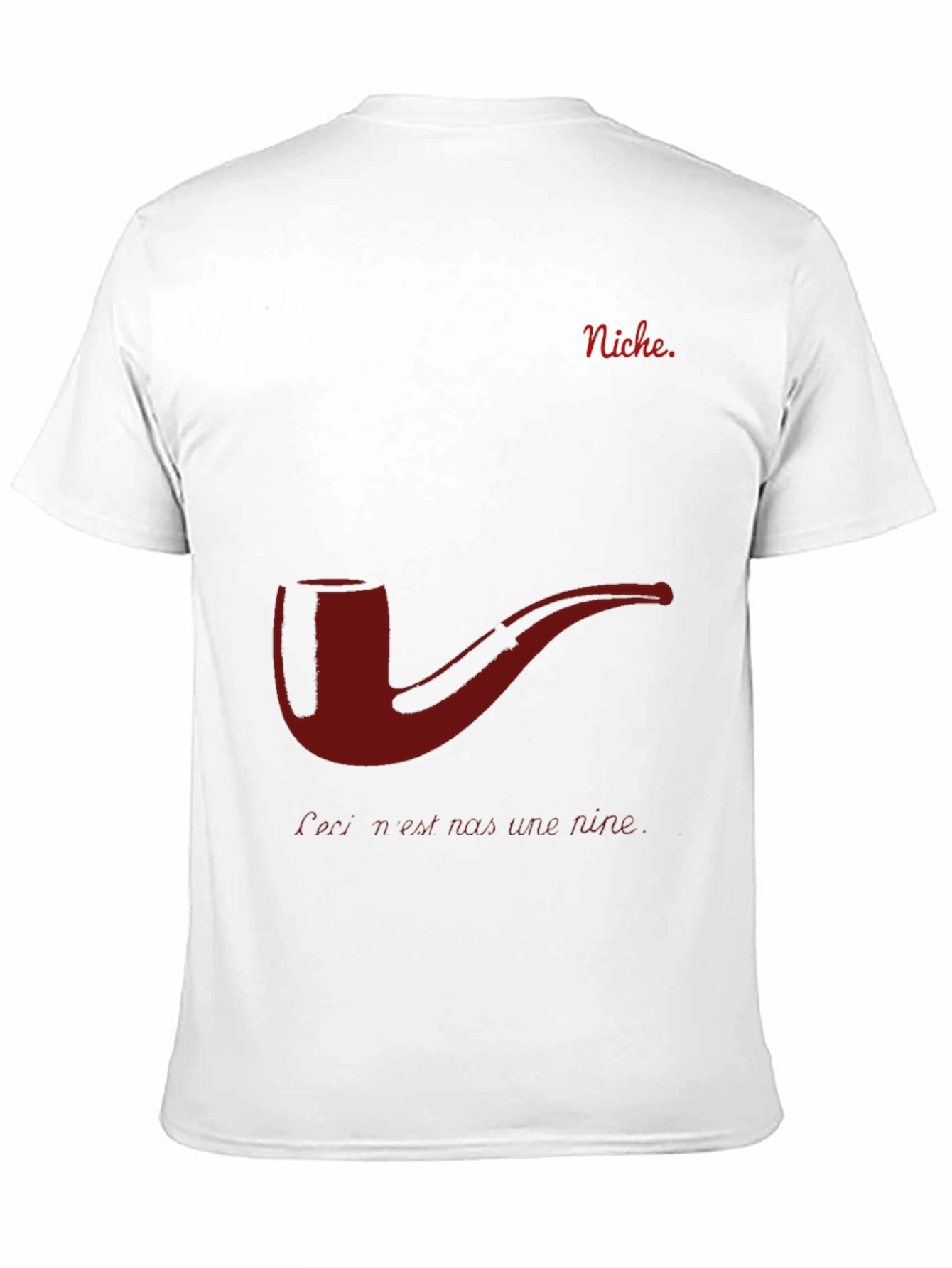 Niche T-Shirt - Pipe Design Mens Black Tee
