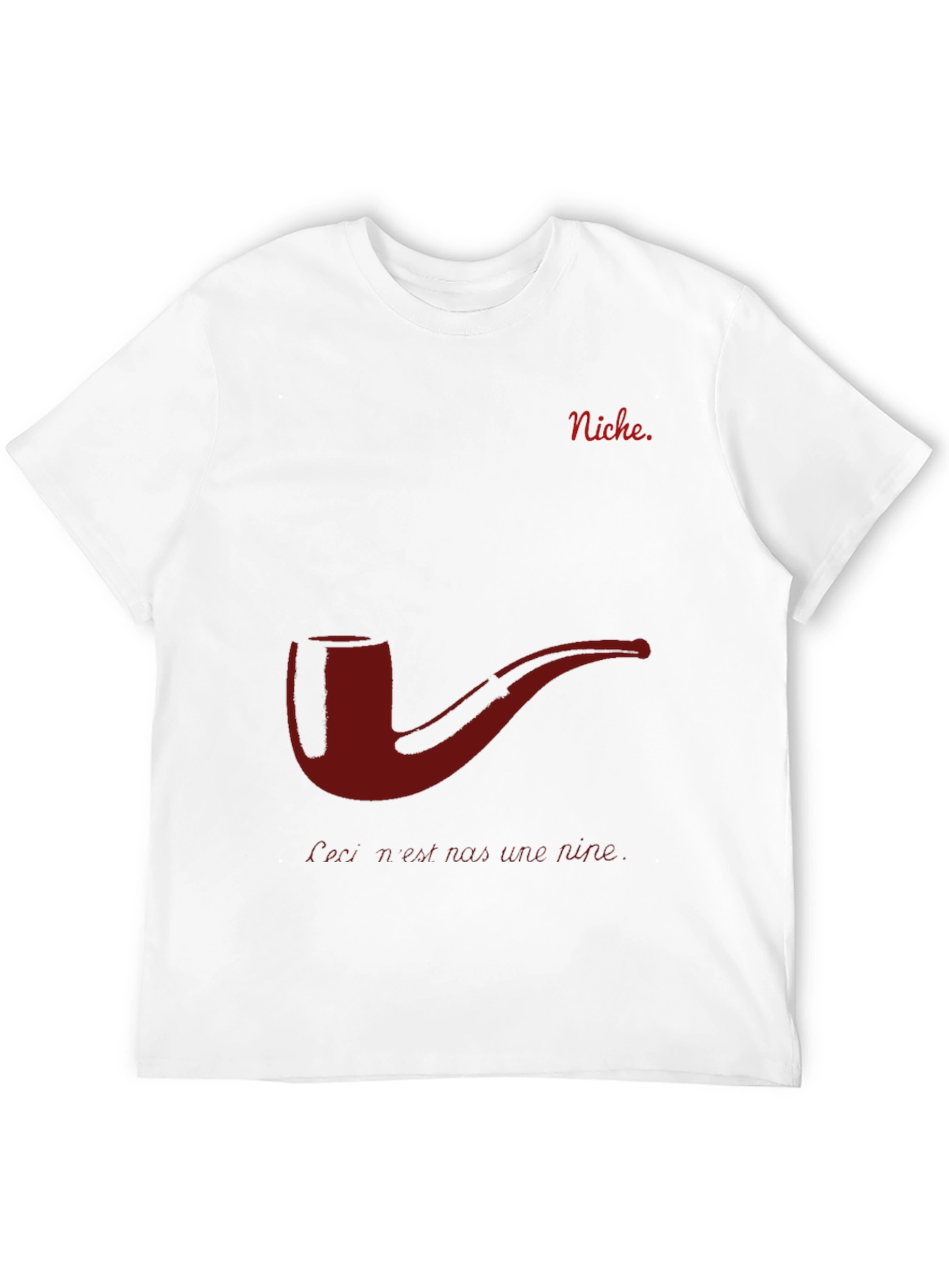 Niche T-Shirt - Pipe Design Mens Black Tee