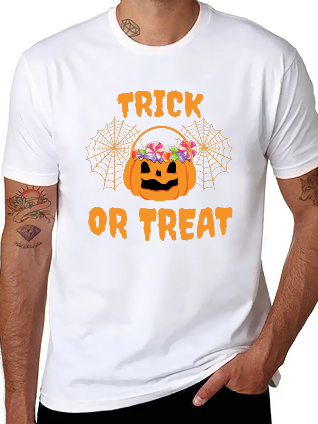 Halloween Trick or Treat Pumpkin Basket T-Shirt