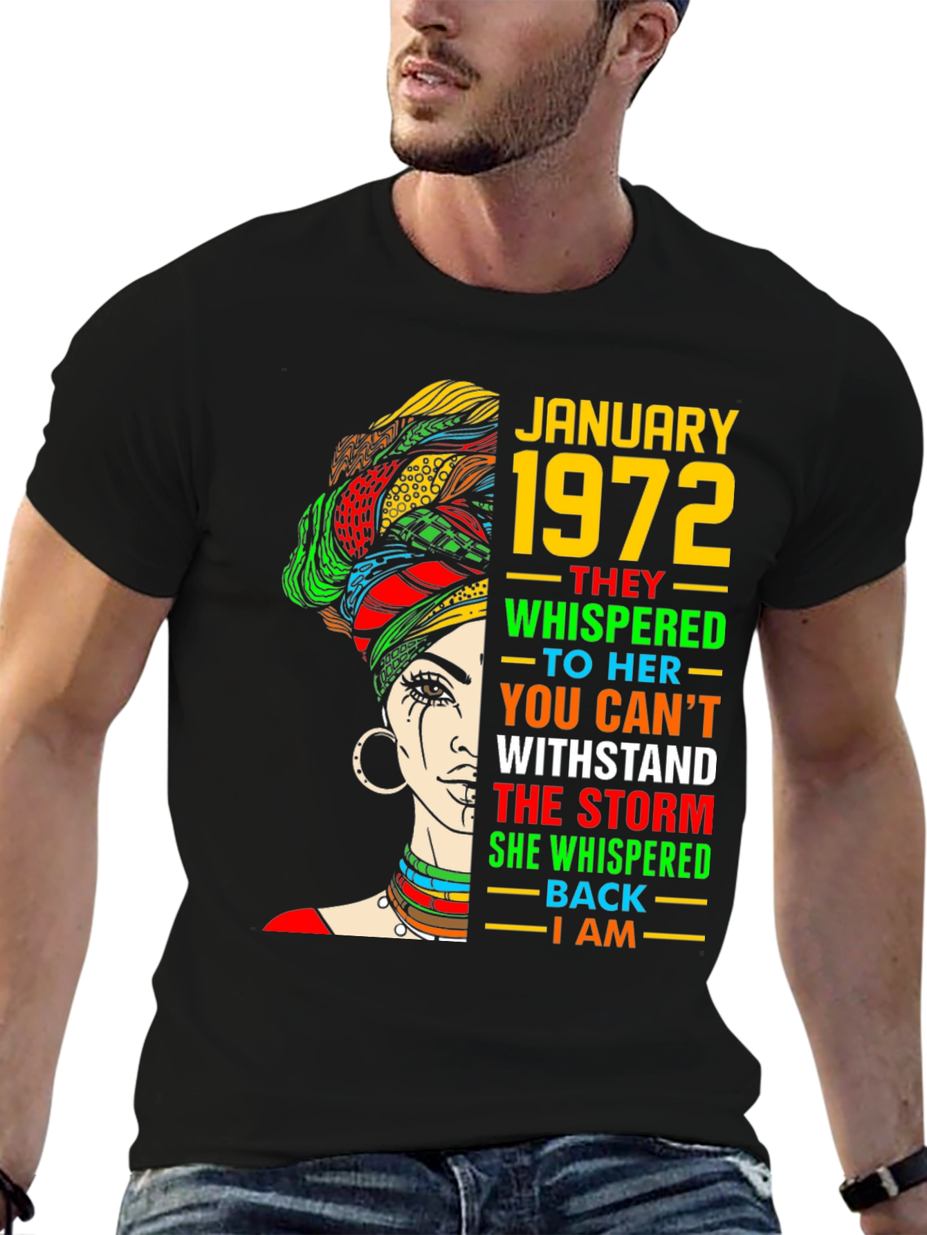 January 1972 Black Woman T-Shirt