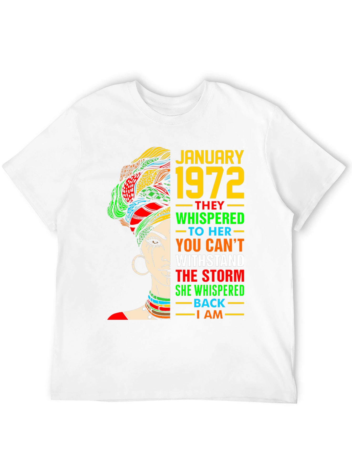 January 1972 Black Woman T-Shirt