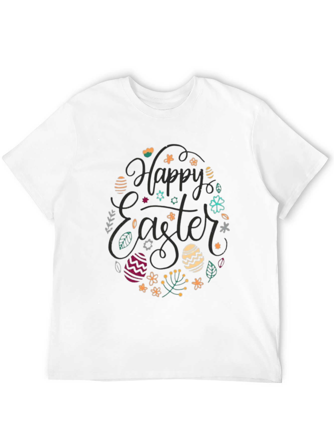 Happy Easter Black Graphic Tee