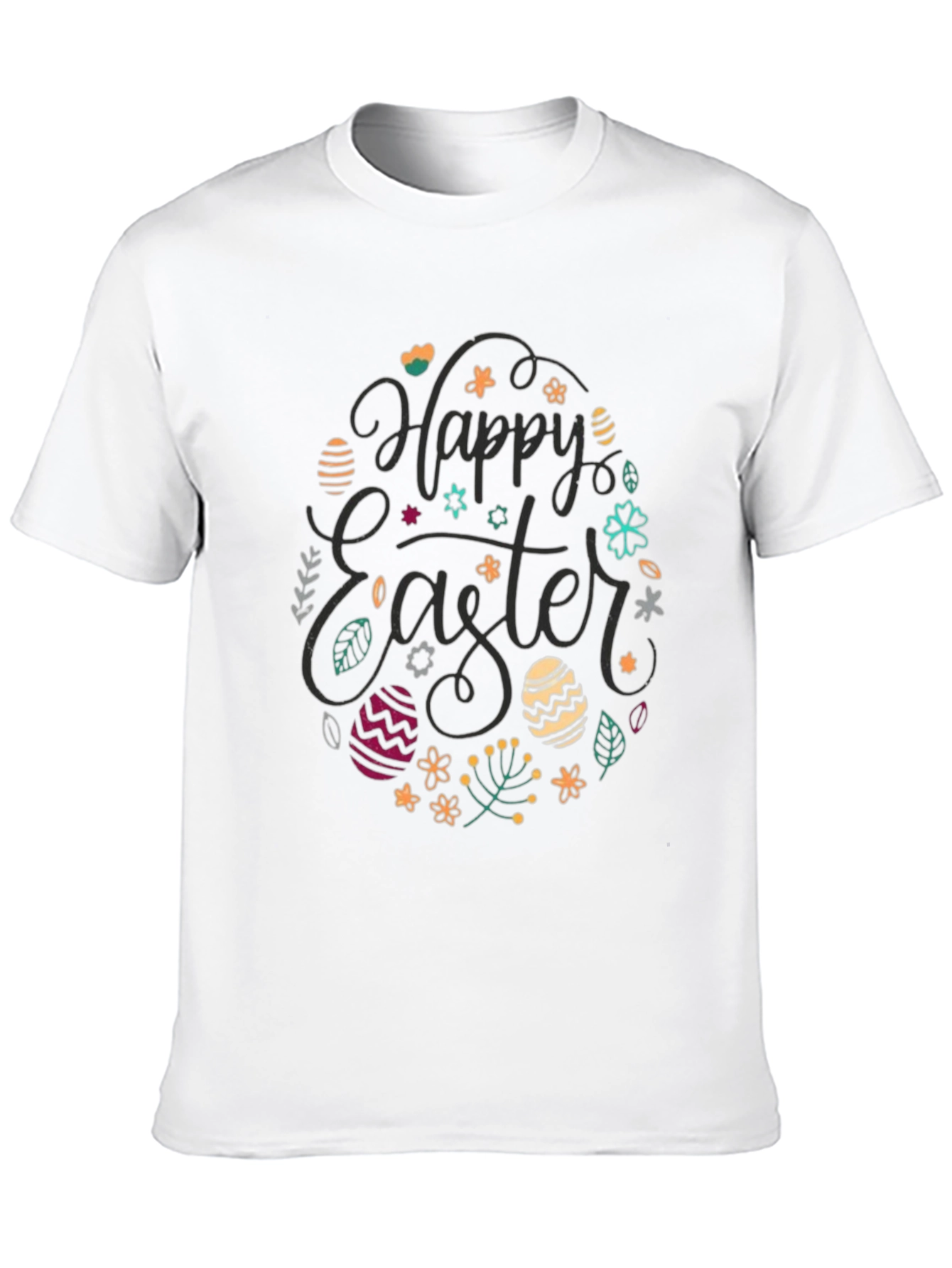Happy Easter Black Graphic Tee