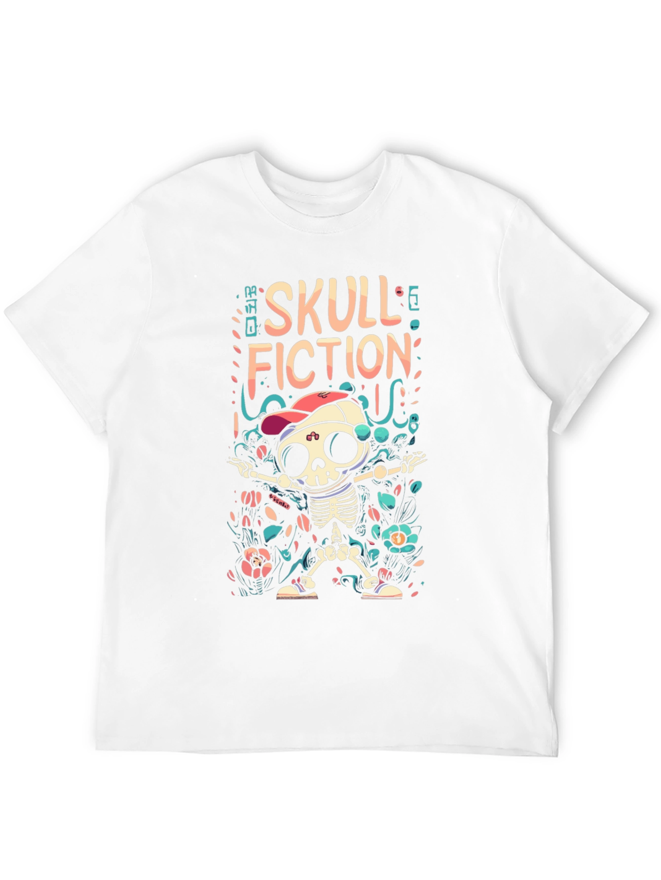 Skull Fiction Graphic T-Shirt