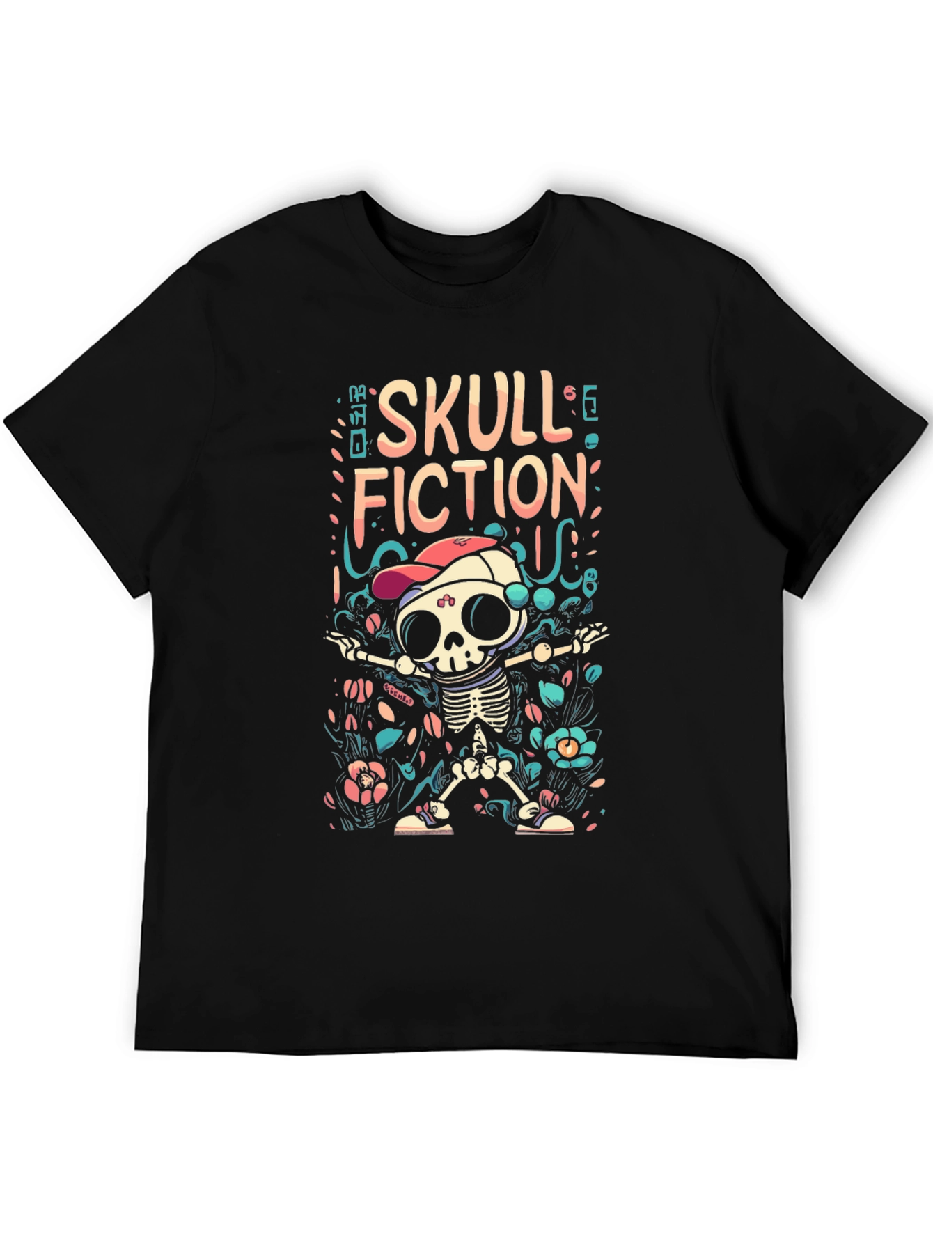 Skull Fiction Graphic T-Shirt