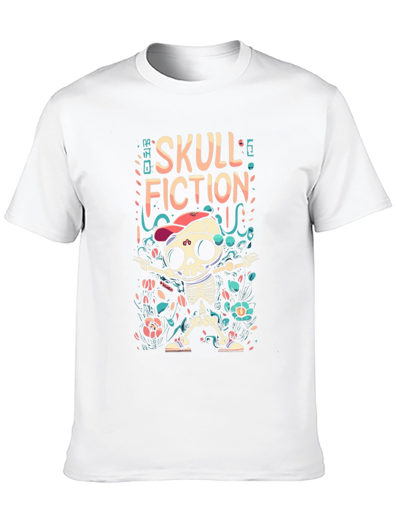 Skull Fiction Graphic T-Shirt