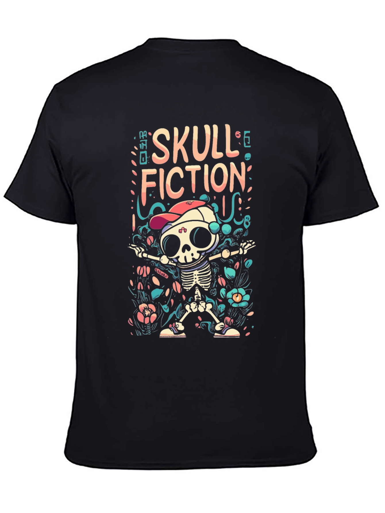Skull Fiction Graphic T-Shirt