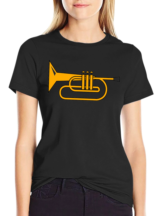 Trumpet Graphic T-Shirt - Music Lover Tee