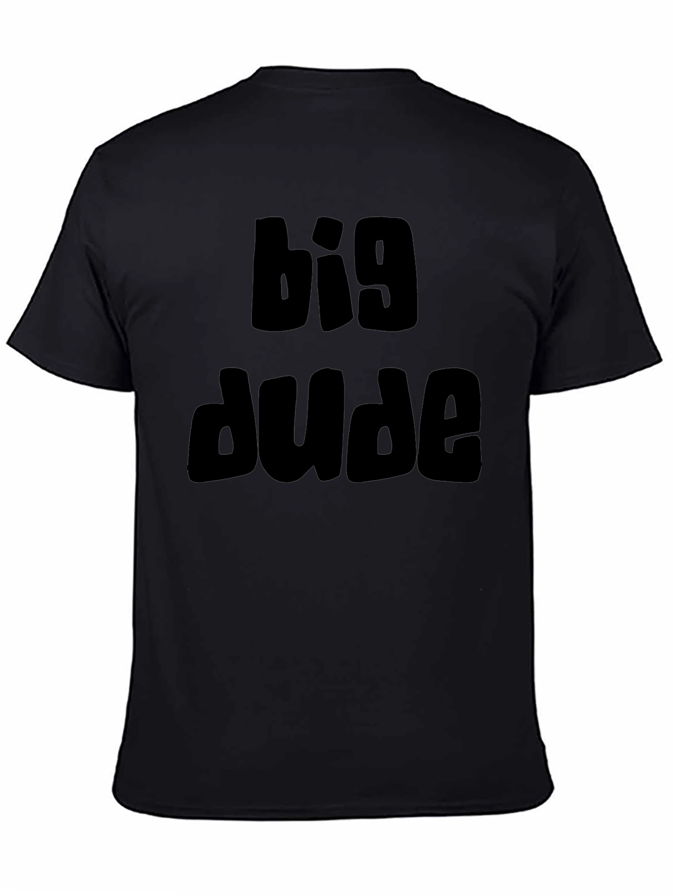 Big Dude Black Graphic T-Shirt