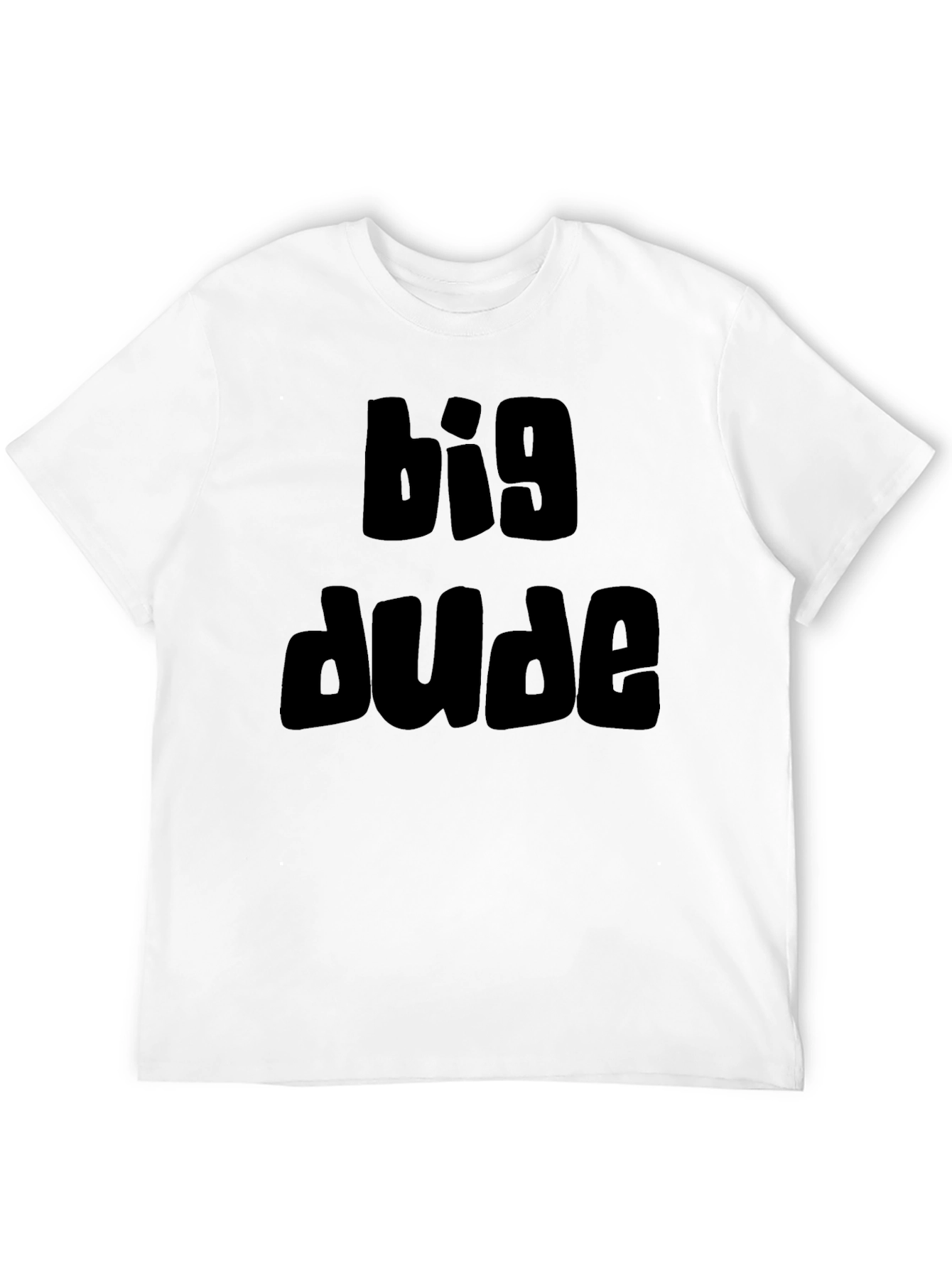 Big Dude Black Graphic T-Shirt