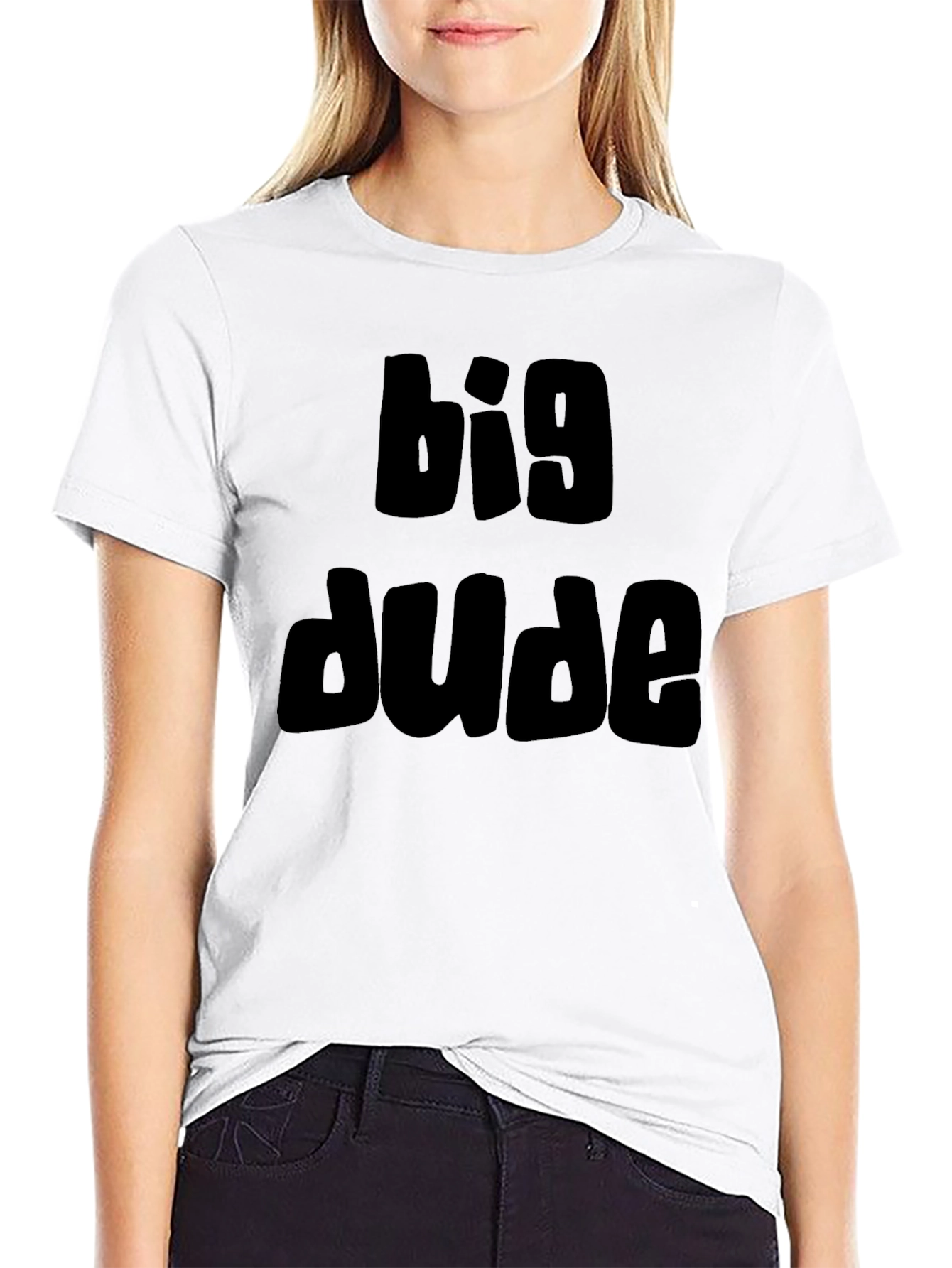 Big Dude Black Graphic T-Shirt