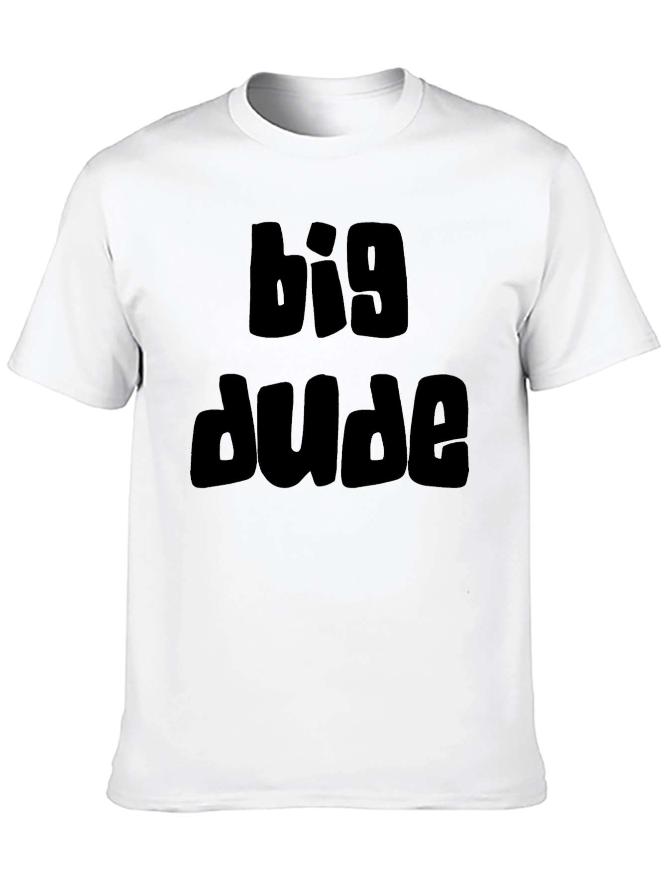 Big Dude Black Graphic T-Shirt