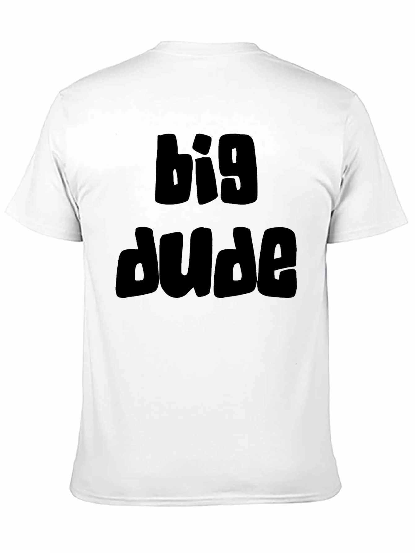 Big Dude Black Graphic T-Shirt