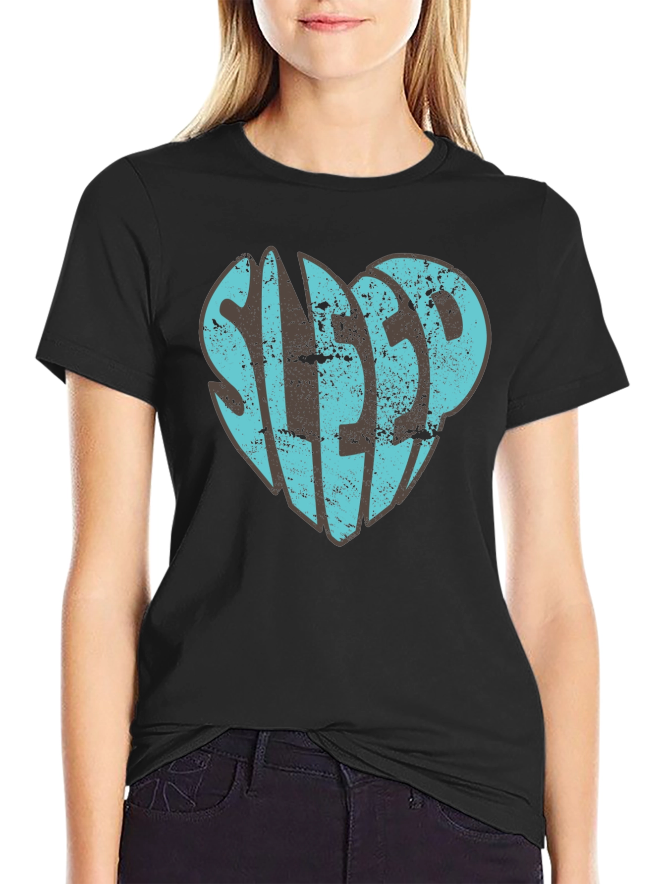 Sleep Heart Graphic T-Shirt - Unisex Black Tee