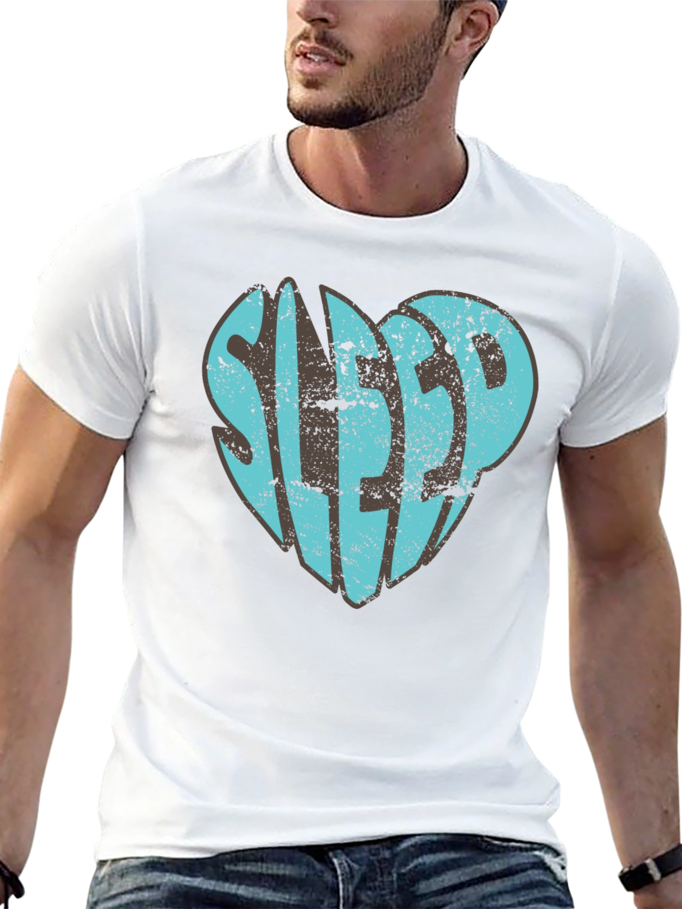 Sleep Heart Graphic T-Shirt - Unisex Black Tee