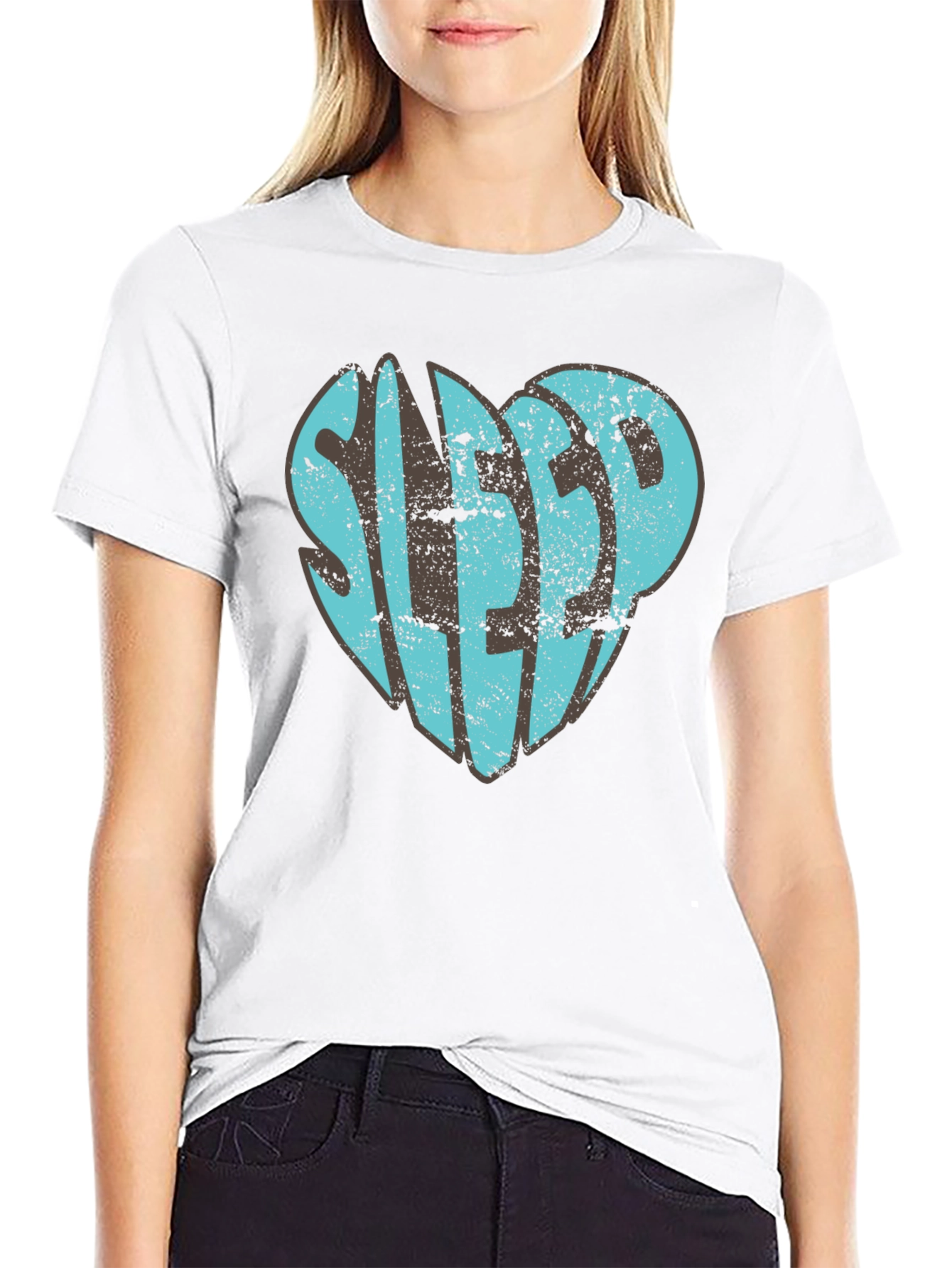 Sleep Heart Graphic T-Shirt - Unisex Black Tee