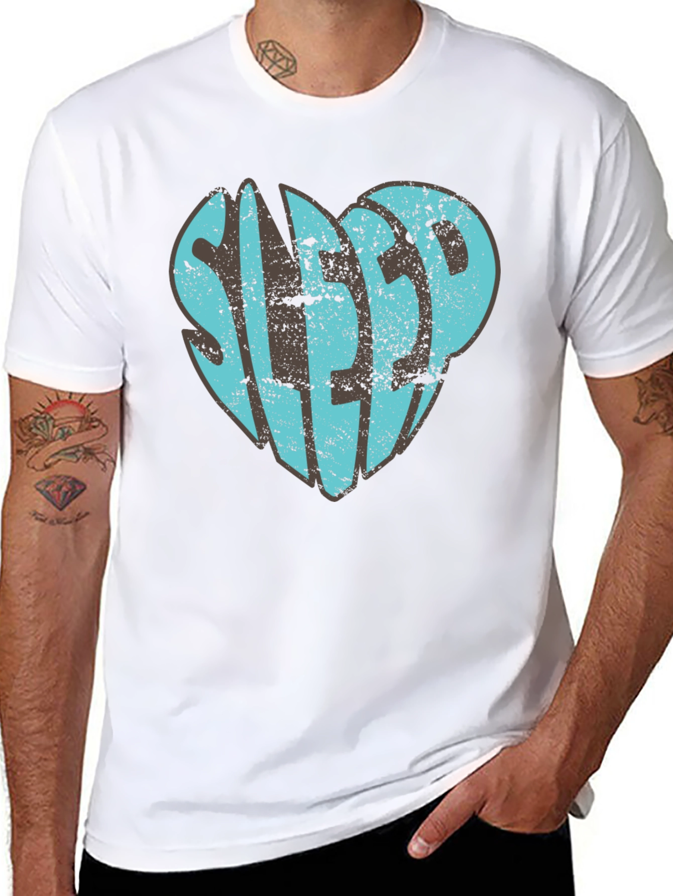 Sleep Heart Graphic T-Shirt - Unisex Black Tee