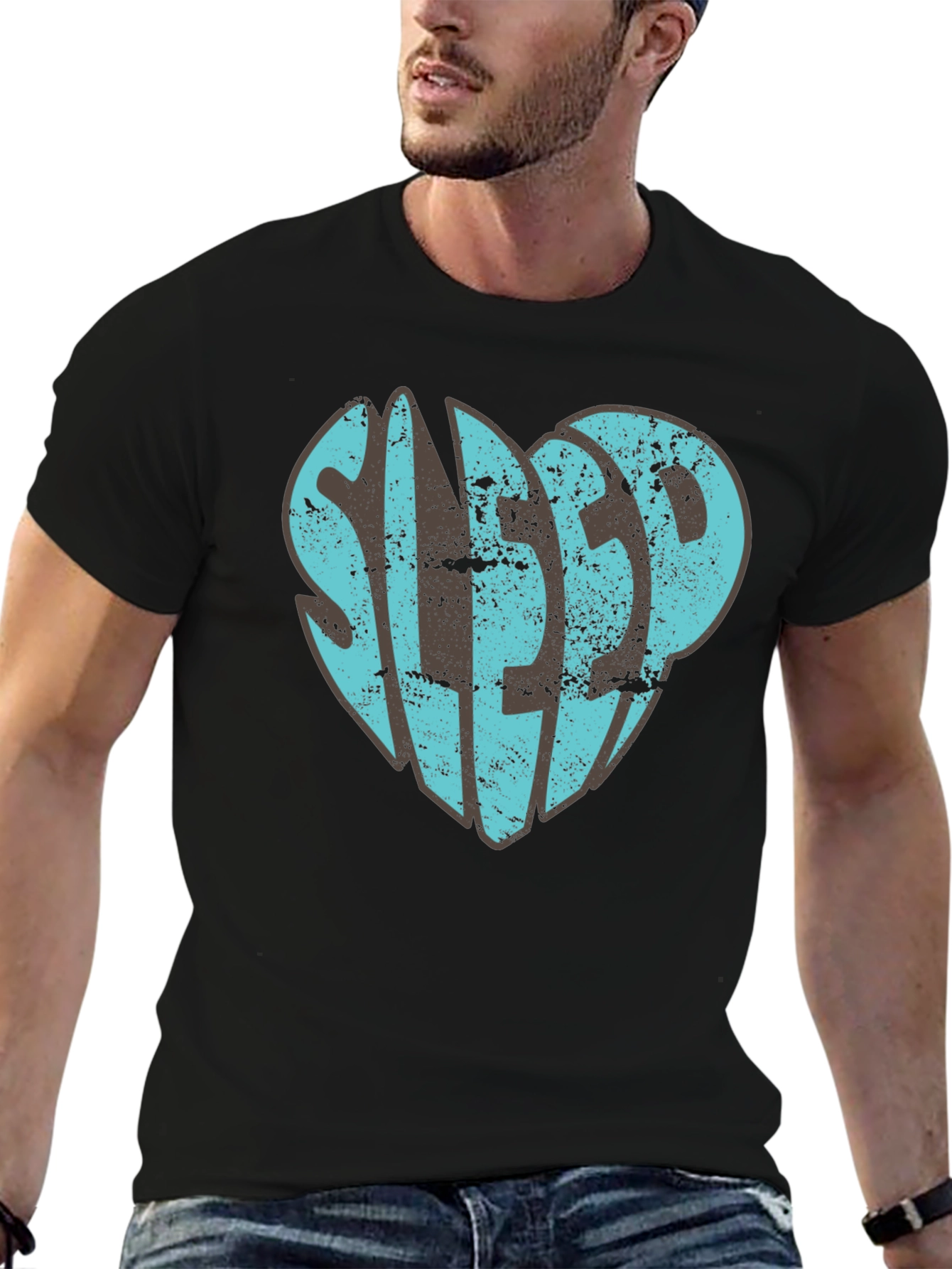 Sleep Heart Graphic T-Shirt - Unisex Black Tee