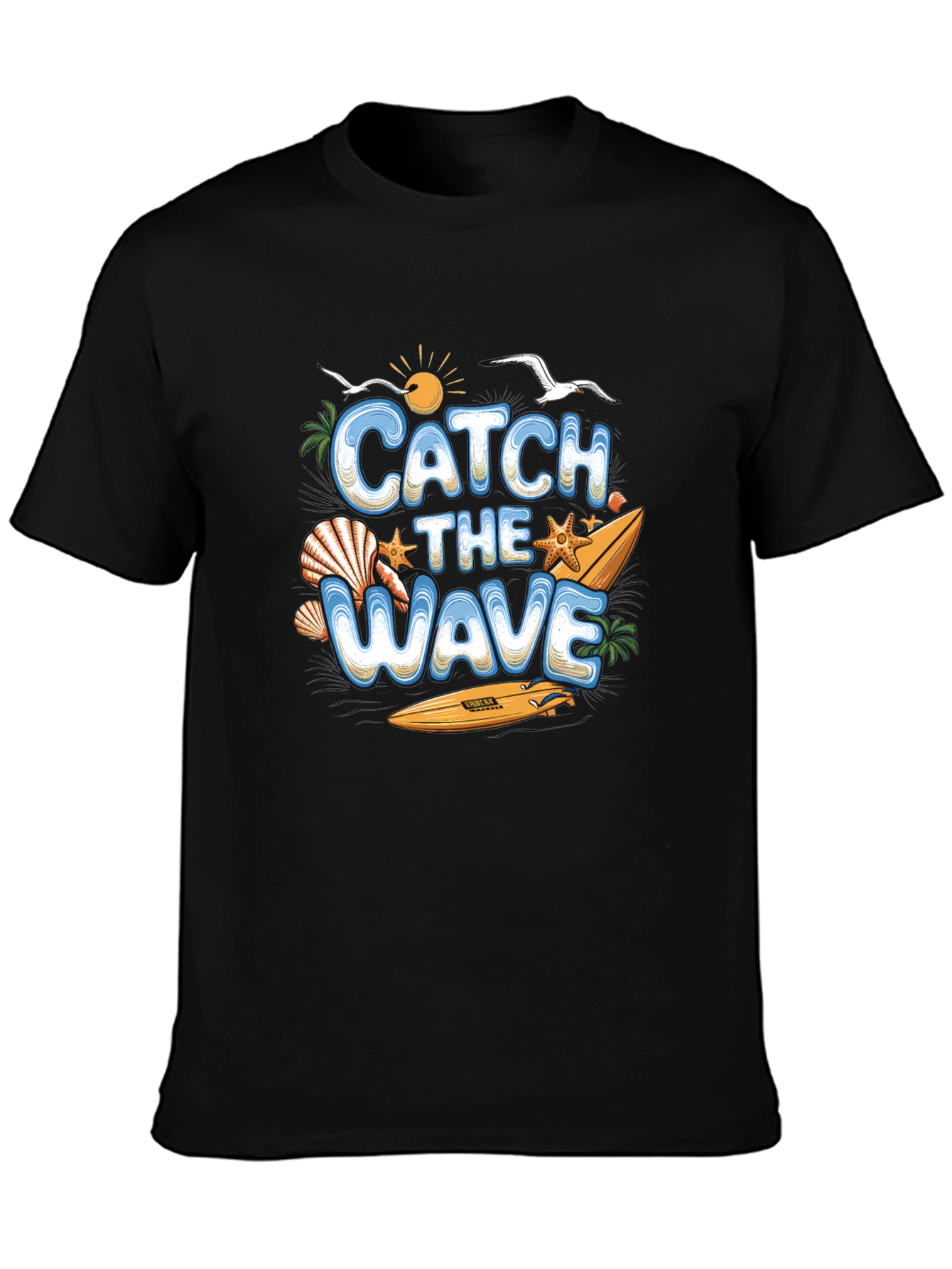 Catch the Wave Summer Surf Graphic Tee