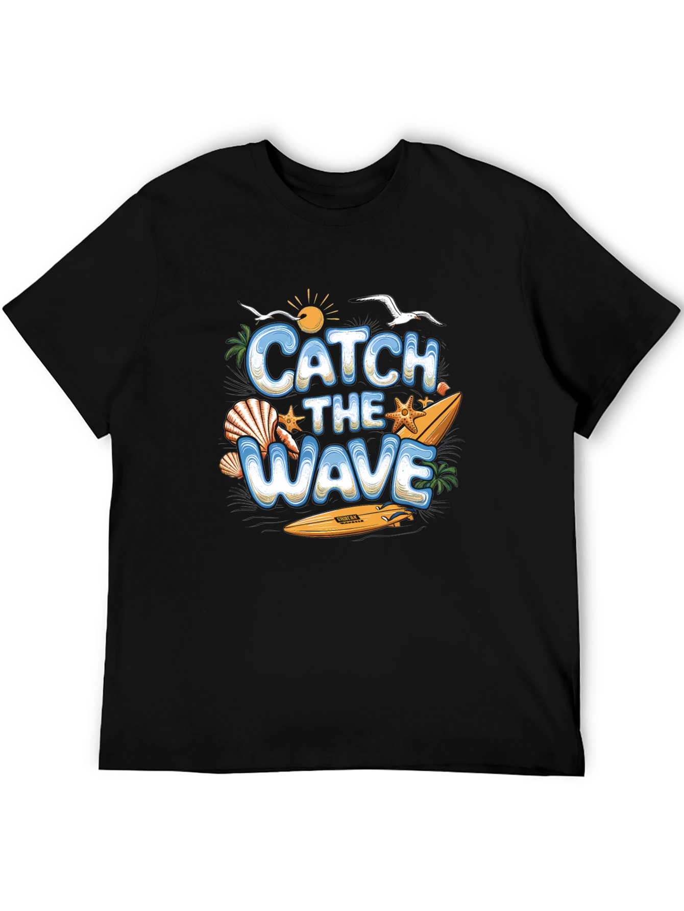 Catch the Wave Summer Surf Graphic Tee