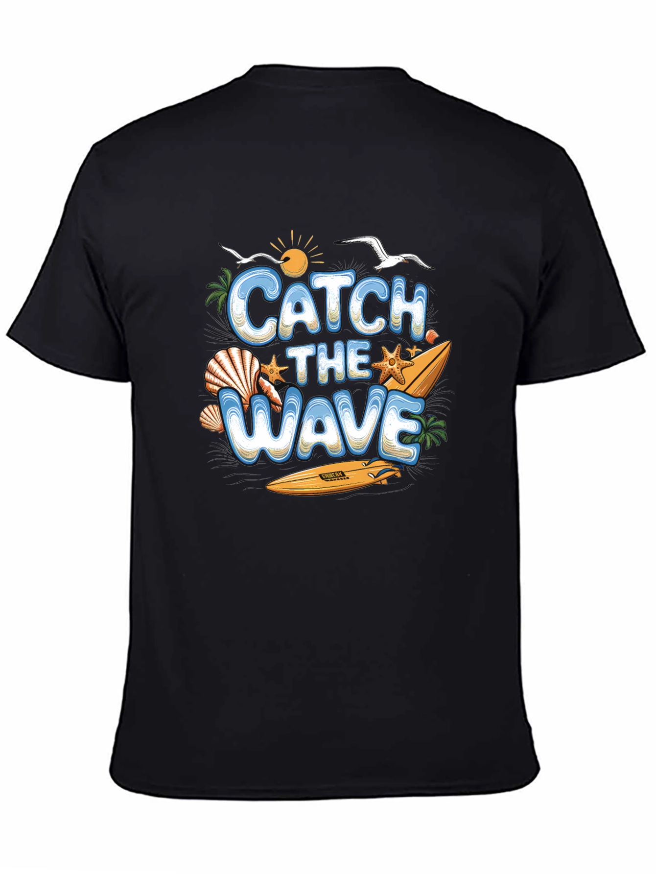 Catch the Wave Summer Surf Graphic Tee