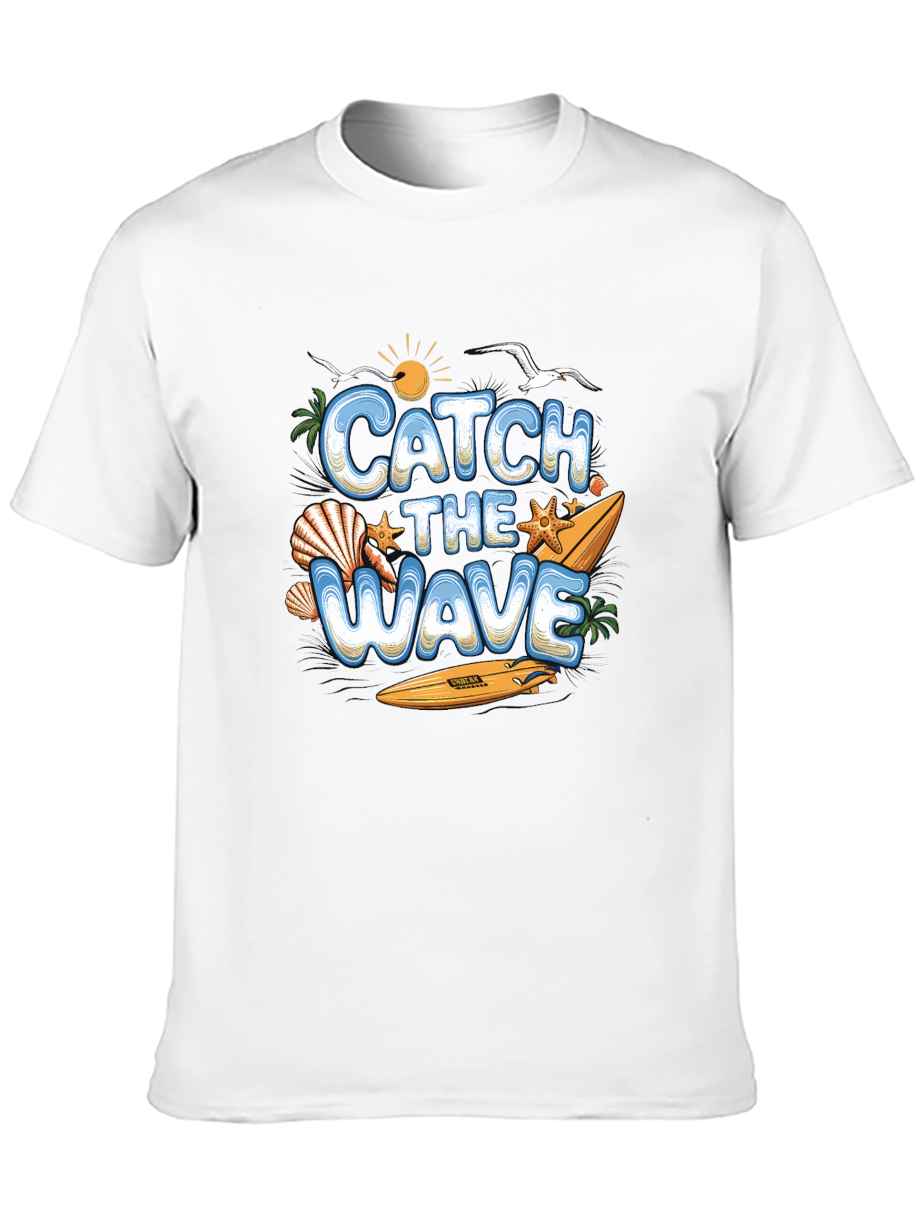Catch the Wave Summer Surf Graphic Tee