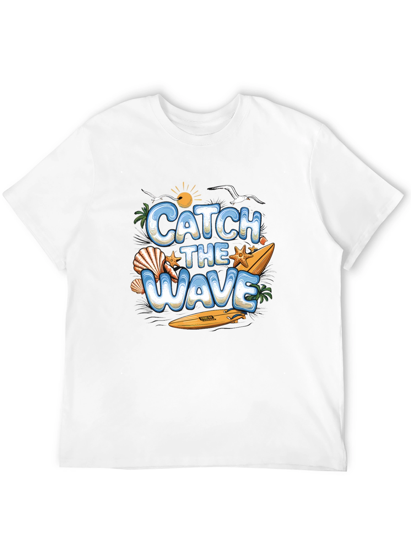 Catch the Wave Summer Surf Graphic Tee