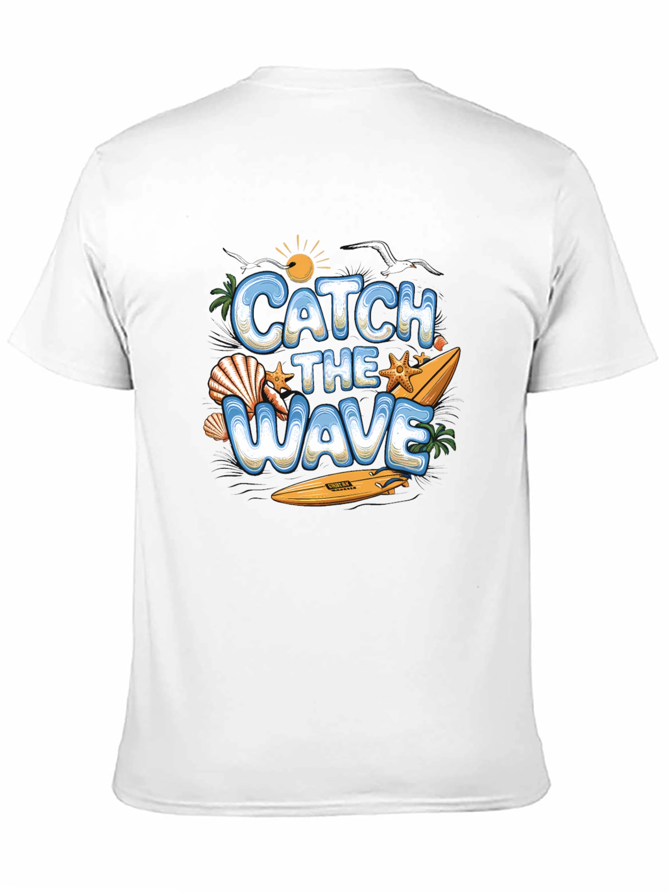 Catch the Wave Summer Surf Graphic Tee