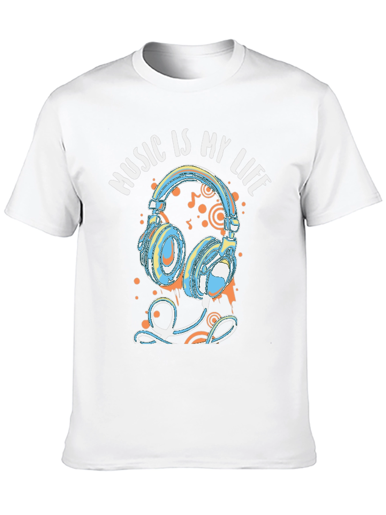 Music is My Life Headphones Graphic Tee