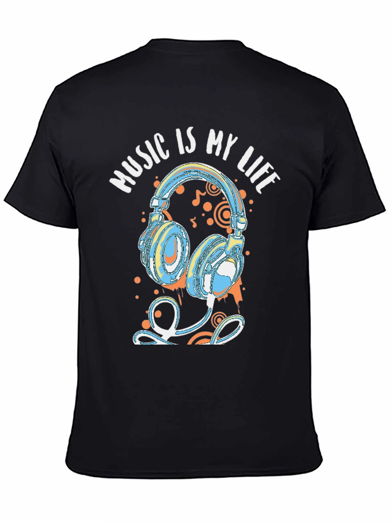 Music is My Life Headphones Graphic Tee