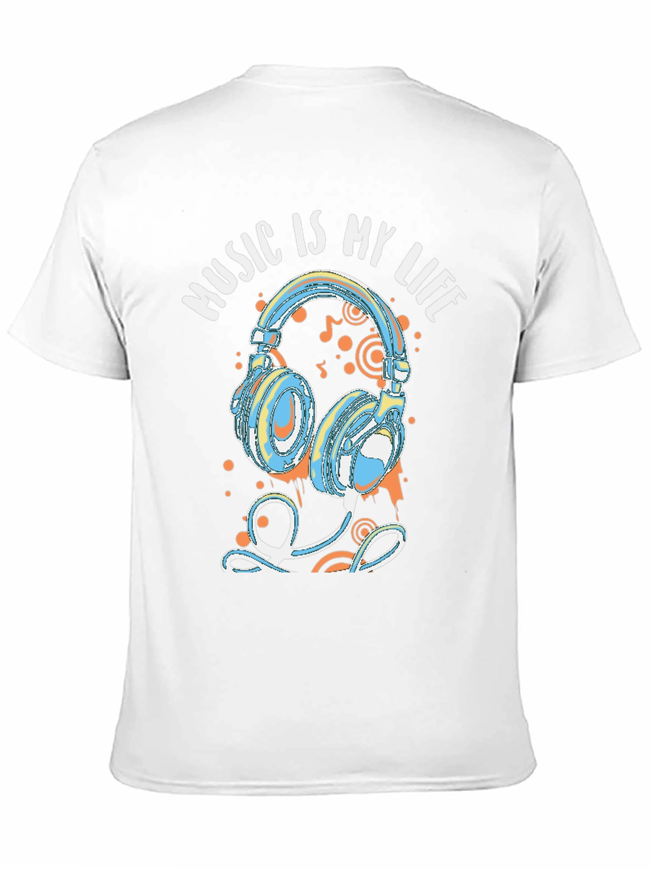 Music is My Life Headphones Graphic Tee