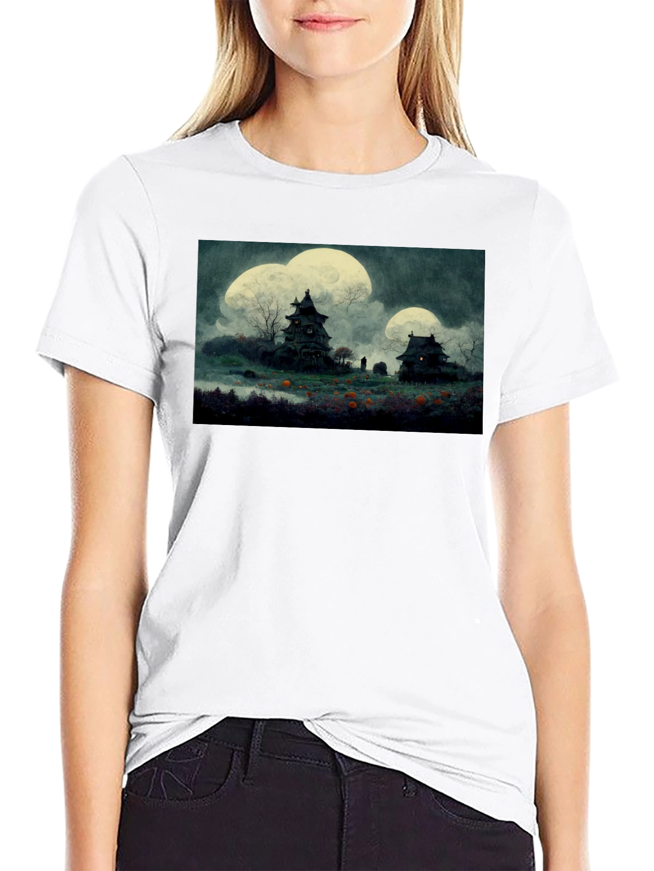 Haunted House Halloween T-Shirt
