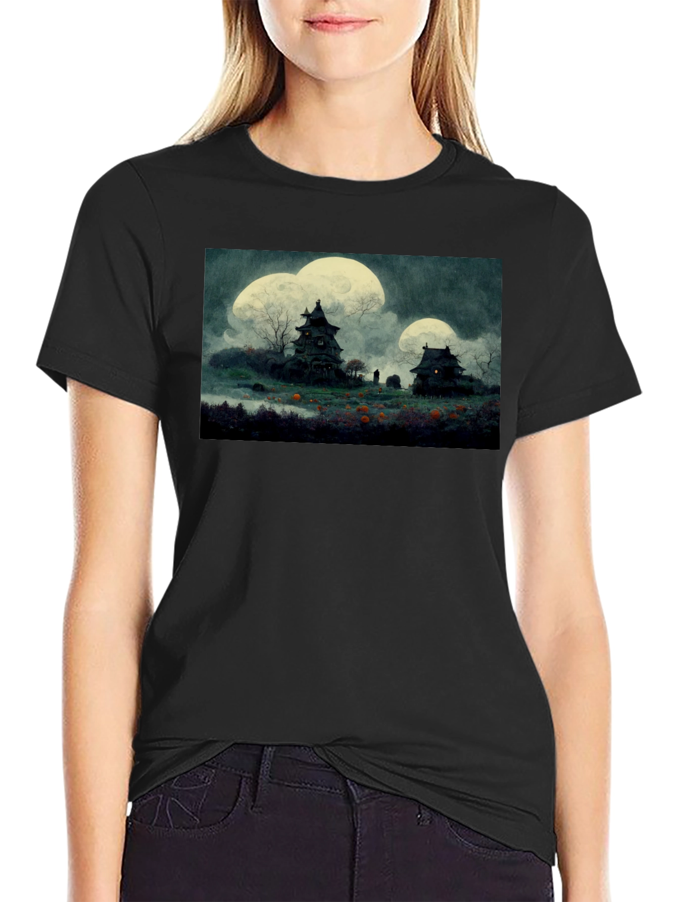 Haunted House Halloween T-Shirt