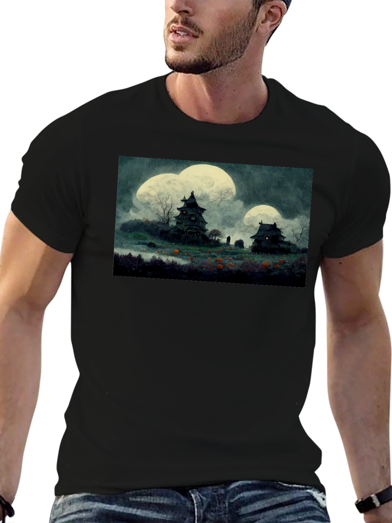 Haunted House Halloween T-Shirt