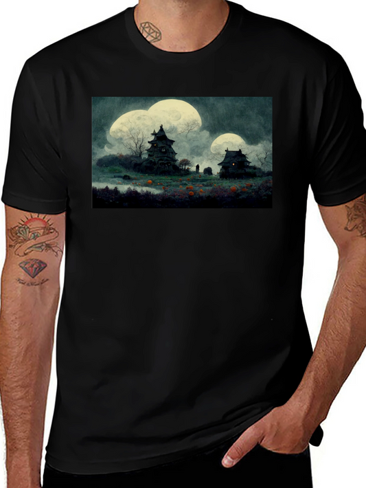 Haunted House Halloween T-Shirt