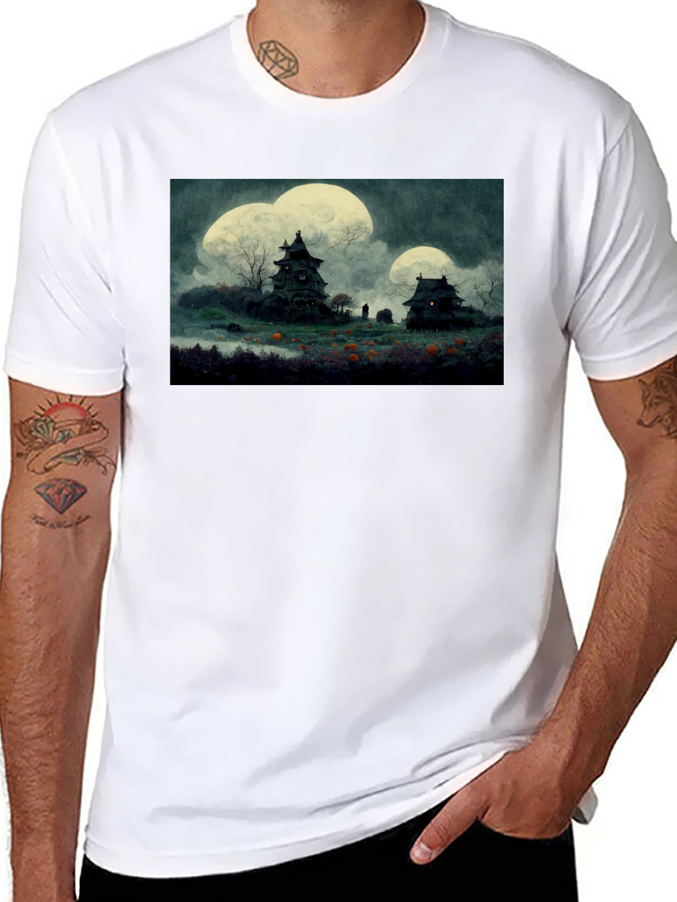 Haunted House Halloween T-Shirt