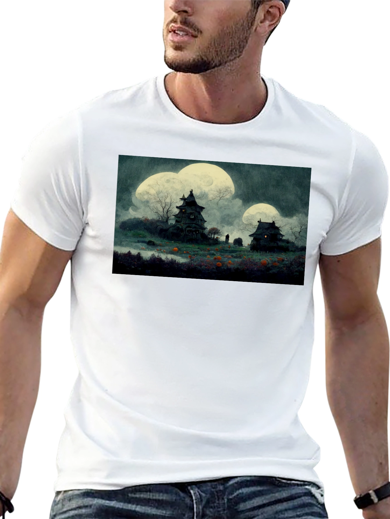 Haunted House Halloween T-Shirt
