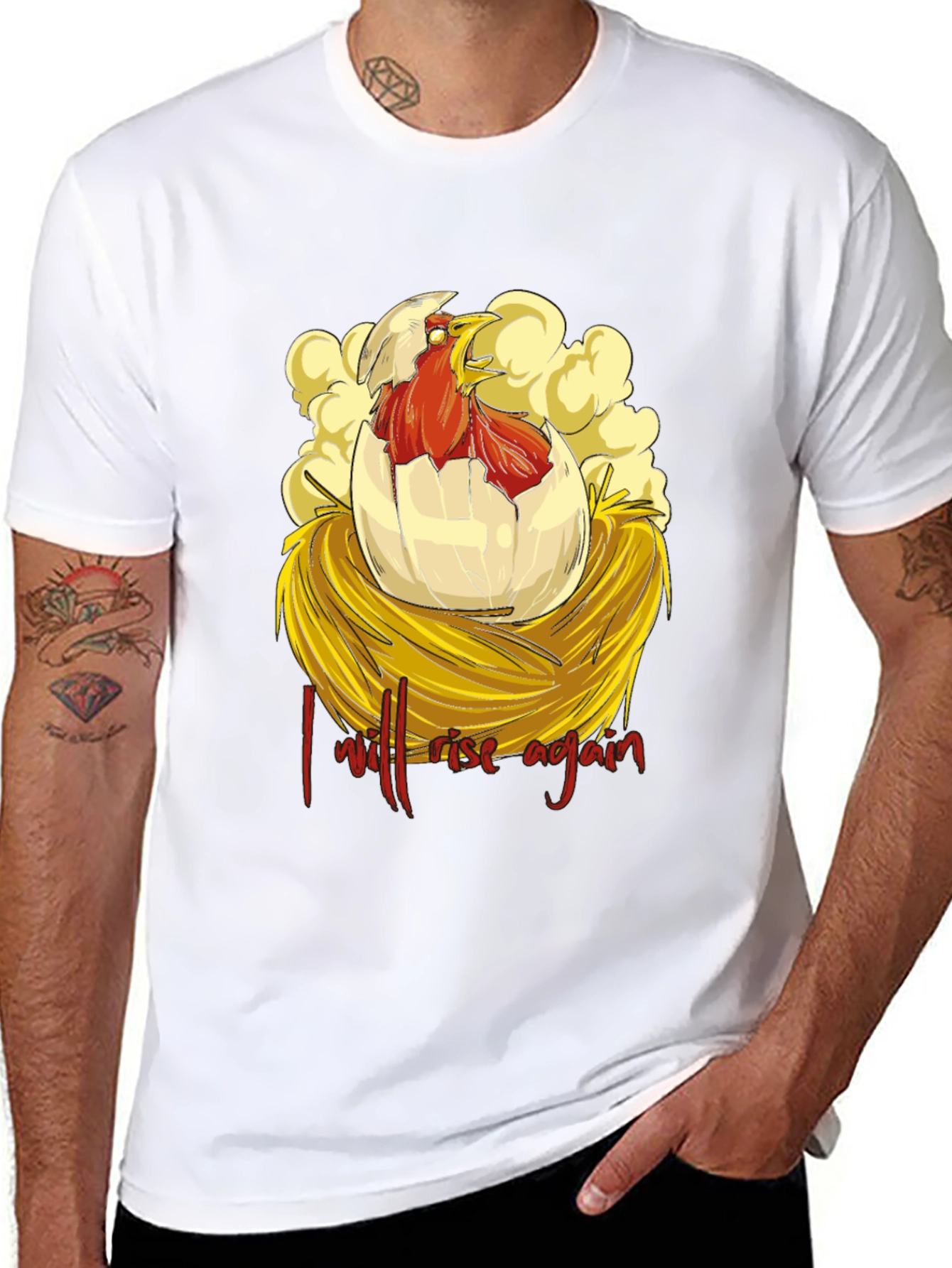 I Will Rise Again Chicken T-Shirt
