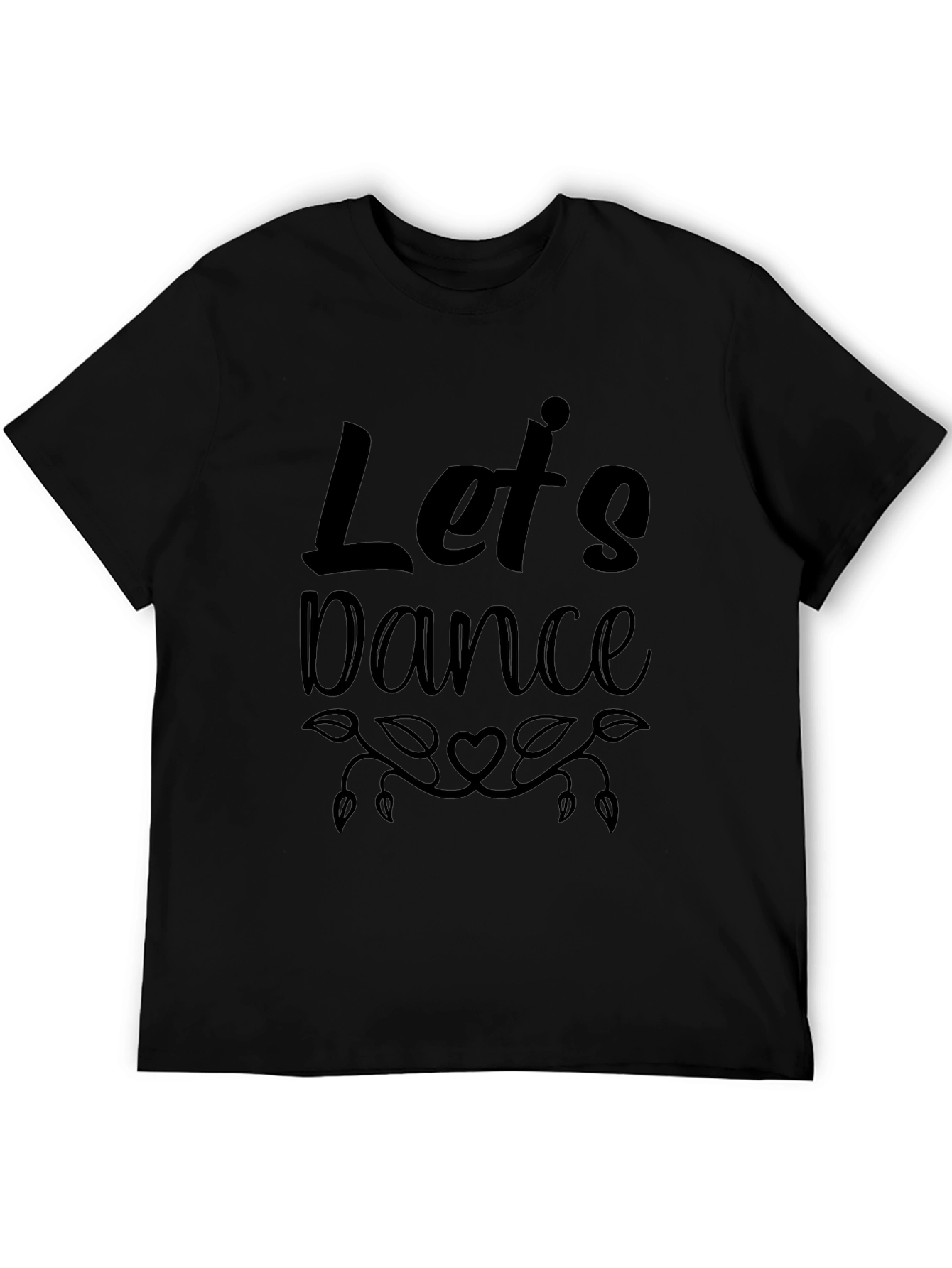 Lets Dance Graphic Black Tee