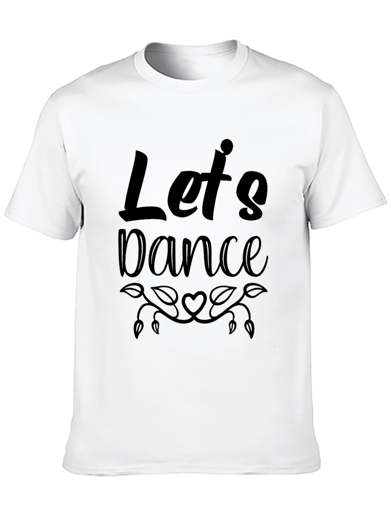 Lets Dance Graphic Black Tee