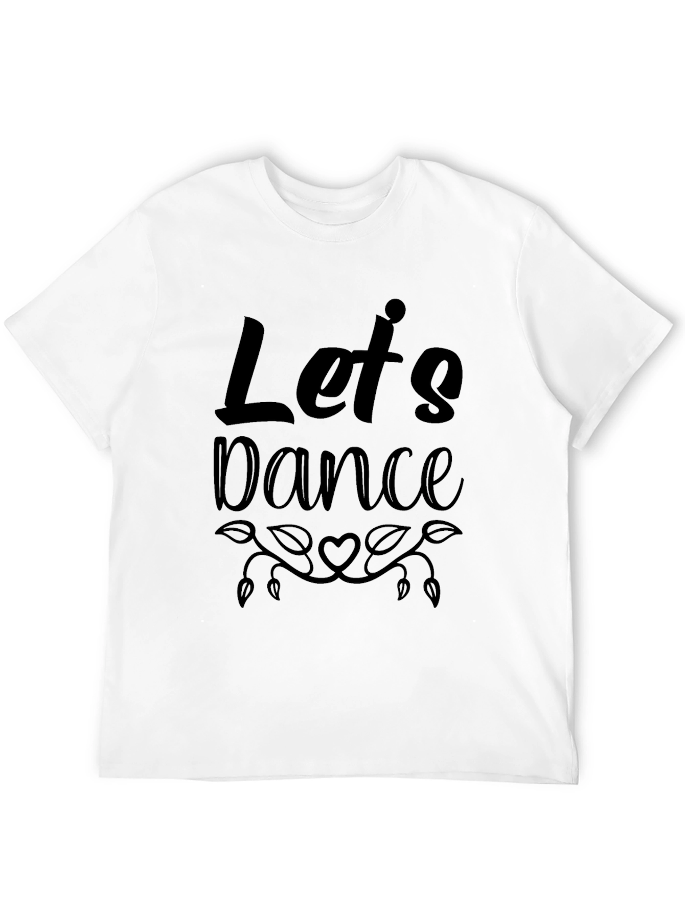 Lets Dance Graphic Black Tee