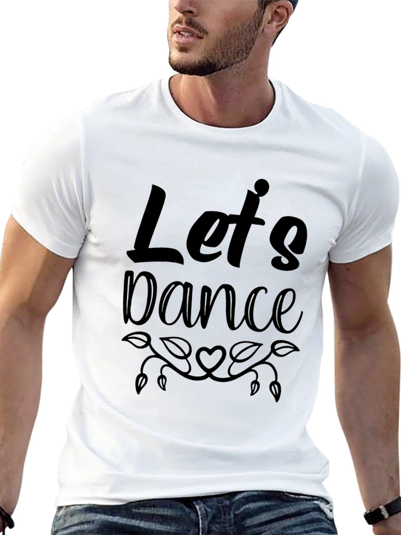Lets Dance Graphic Black Tee