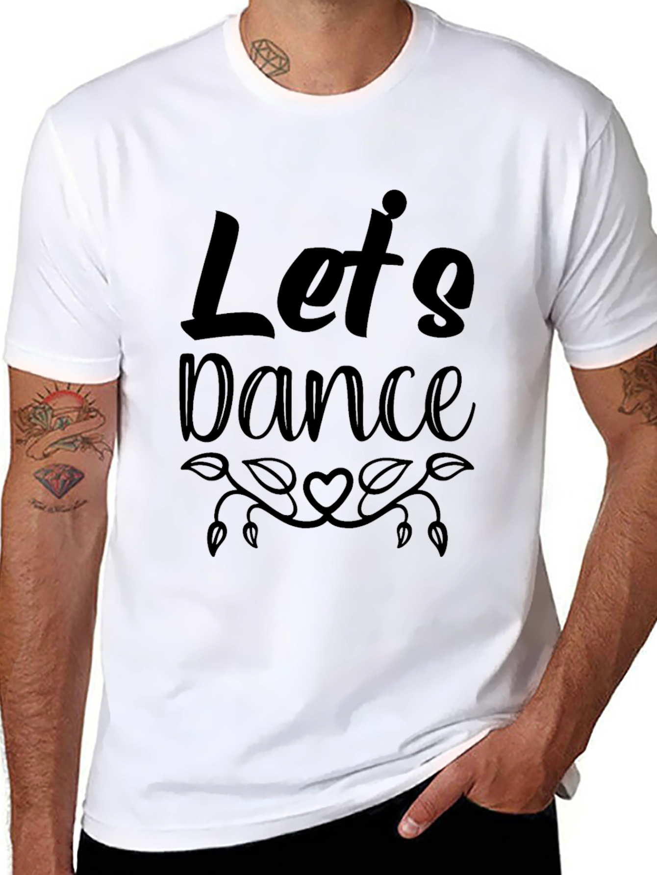 Lets Dance Graphic Black Tee